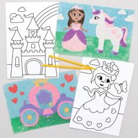 Sandkunstbilder Prinzessin (pro Set 8) Bastelsets