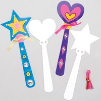 Prinzessin Zauberstab Papprohlinge (pro Set 10) Bastelbedarf Pappe & Papier