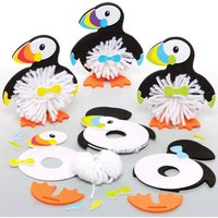 Papageientaucher Bommel-Set (pro Set 3) Bastelsets