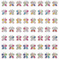 Sticker Schmuckstein Schmetterling (pro Set 20) Bastelbedarf Verzierung & Dekorationen