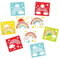 Regenbogen Schablonen (pro Set 8) Bastelmaterial
