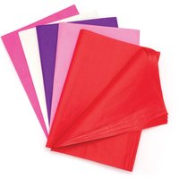 Großpackung Seidenpapier in Rot, Pink und Violett (pro Set 25) Bastelbedarf Pappe & Papier
