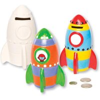 Spardose Rakete aus Keramik (pro Set 2) Keramik & Porzellan