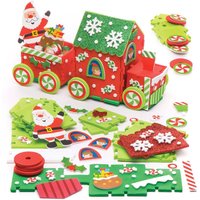 Bastelset Weihnachtsmannzug (pro Set 2) Bastelaktivitäten zu Weihnachten