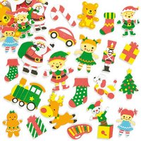 Moosgummi-Aufkleber Weihnachtswerkstatt (pro Set 100) Bastelbedarf zu Weihnachten