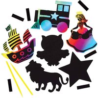 Kratzkunst Magnete Vorteilspackung (pro Set 20) Kratzbilder