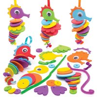 Steck-Bastelsets Seepferdchen (pro Set 6) Bastelsets