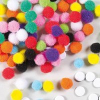 Selbstklebende Pompons (pro Set 200) Bastelmaterial