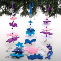 Steck-Bastelsets Schneeflocke (pro Set 6) Bastelaktivitäten zu Weihnachten