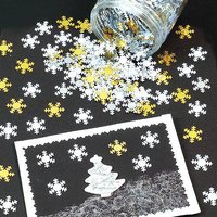 Pailletten Schneeflocken (pro Glas) Bastelbedarf zu Weihnachten