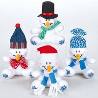 Mini Bean Pals Schneemann (4 Stück) Weihnachtsspielzeug