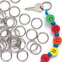 Schlüsselringe aus Metall (pro Set 100) Schmuck Basteln – günstig kaufen