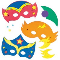 Maske Superhelden aus Moosgummi (pro Set 4) Bastelsets