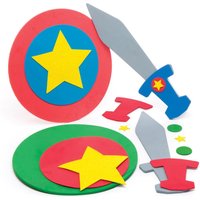 Schwert- und Schild-Bastelsets Helden (pro Set 2) Bastelsets