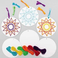 Star Dekoration Bastelsets zum Weben (pro Set 8) Bastelaktivitäten zu Weihnachten