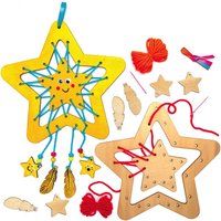 Traumfänger-Bastelsets aus Holz Sterne (pro Set 4) Bastelaktivitäten zu Weihnachten