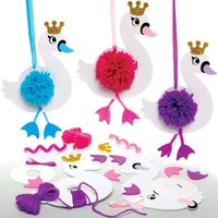 Pompon-Bastelset Schwanenprinzessin (pro Set 3) Bastelsets