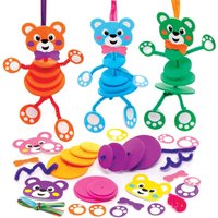 Bastelsets Stapelanhänger Teddybär (pro Set 6) Bastelsets