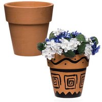 Blumentopf aus Terracotta (pro Set 4) Keramik & Porzellan