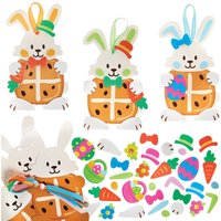 Deko Osterhase mit Hot Cross Bun (pro Set 8)