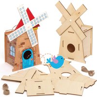 Vogelhaus-Bastelsets Windmühle (pro Set 2) Basteln mit Holz