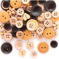 Holzknöpfe (pro Set 120) Bastelmaterial