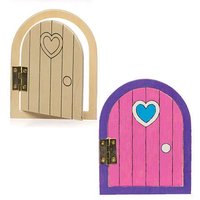Feentür aus Holz (pro Set 4) Basteln mit Holz