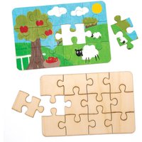 Puzzles aus Holz (pro Set 8) Basteln mit Holz