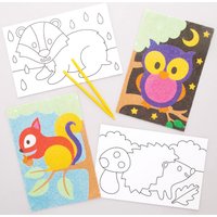 Sandkunstbilder Waldtiere (pro Set 8) Bastelsets