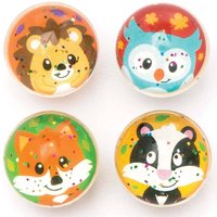 Glitzer-Flummis Waldfreunde (pro Set 8) Mitgebsel