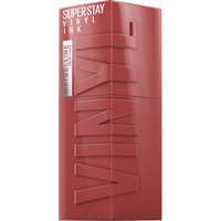Maybelline New York Lip Colour, Smudge-Free, Long Lasting Up To 16H, Liquid Lipstick, Shine Finish, Superstay Vinyl Ink, 115 Peppy