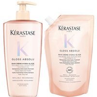 Kérastase Gloss Absolu Bain Crème Hydra-Glaze 500ml & Refill Pouch D