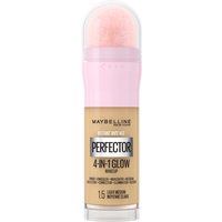 Maybelline New York Instant Anti Age Rewind Perfector, 4-In-1 Glow Primer, Concealer, Highlighter, Self-Adjusting Shades, Evens Skin Tone With A Glow Finish, Shade: 1.5 Light Medium, 20.0 Milliliters