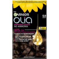 Garnier Olia Permanent Hair Dye No Ammonia Long Lasting 5.0 Brown