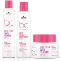 Schwarzkopf BC Clean Color Freeze Silver Shampoo 250ml, Conditioner 20