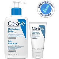 CeraVe Moisturising Lotion 236ml & Reparative Hand Cream 50ml Duo