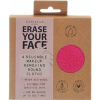 Danielle Eco Circular Makeup Removing Face Pads 4 Pack -Pink