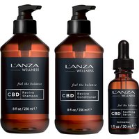L'ANZA CBD Revive Shampoo 263ml, Conditioner 263ml & Soothing Serum 30