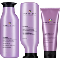 Pureology Hydrate Shampoo 266ml, Hydrate Conditioner 266ml & Hydrate S