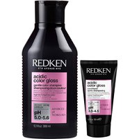 Redken Acidic Color Gloss Shampoo 300ml and Acidic Color Gloss Conditioner 50ml Duo