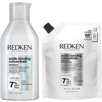 Redken Acidic Bonding Concentrate Bond Repair Shampoo 500ml & Refill P