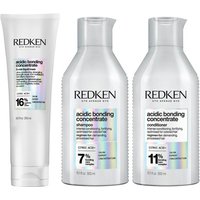 Redken Acidic Bonding Concentrate Shampoo, Conditioner and 5-Minute Li
