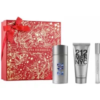 Carolina Herrera 212 Men Eau De Toilette Spray 100ml Coffret 3 Produits