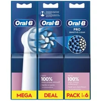 Oral-B Pro Sensitive Clean 6 Pack Replacement Brush Heads