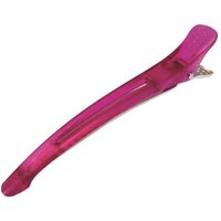Efalock Clip Techno mit Flachgummi pink 6 Stk.