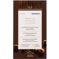 Korres Arganöl Hochentwickelte Coloration 3er Set 6.3 Dunkelblond Gold