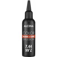 ALCINA Color Gloss+Care Emulsion Haarfarbe 7.44 M.Blond Int.-Kupfer Haarfarbe 100 ml