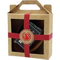 Unicorn Geschenk-Set mini-Dudu Osun CLASSIC 25g + Olivenholzschale klein rot