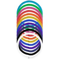 Denman Zopfgummis 4 mm Bunt Sortiert, 18-er Karte