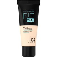 Maybelline Fit Me! Matte + Poreless Make-Up Nr. 104 Soft Ivory Foundation 30ml